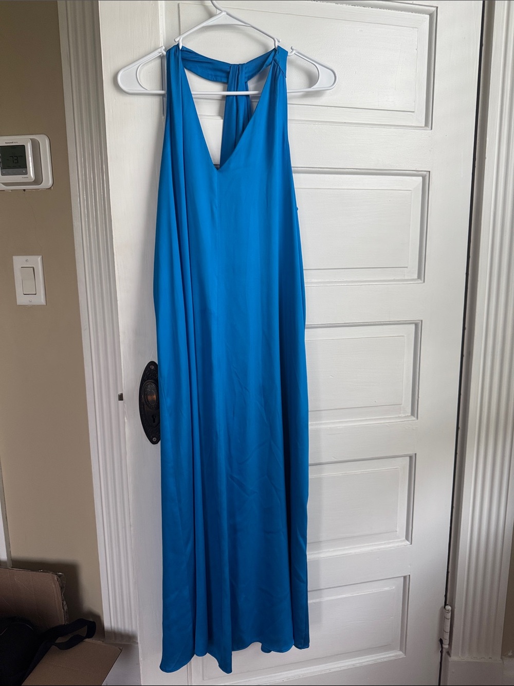 Turquoise halter dress